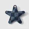 Moda Retro Estilo Páramo Multicolores Cuadros Estampado Leopardo Lentejuelas Estéreo Mezclilla Estrella Accesorios para Joyería DIY Colgante