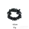 Elásticos de Cabelo com Strass Europeus e Americanos Venda Quente, Cordas de Cabelo de Cristal, Faixas de Cabelo Versáteis, Scrunchies para Rabo de Cavalo, Acessórios de Cabelo Vintage Atacado, Com Contas