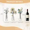 Popular Transfronteiriça Arte de Parede de Flores de Metal de 3 Peças Decoração Rústica de Fazenda Decoração de Parede de Flores Normcore