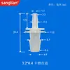 Conector de Manguera de Silicona Recto de Diámetro Variable 1.5-3.2 con Adaptador de Extremo Dentado