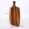 Tabla de Cortar de Madera de Acacia Tabla de Cortar de Madera Sólida Tabla de Cortar con Mango de Madera de Albizia Tabla para Pizza y Bistec Transfronteriza Accesorios de Fotografía