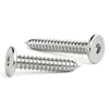 Tornillos Autorroscantes de Acero Inoxidable 304 con Cabeza Plana y Hexágono Interior, Tornillos Autorroscantes para Madera con Cabeza Avellanada Ultra-Delgada M2-M8