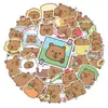 50 Adesivos Capivara Capivara Desenho Animado Infantil Adesivos Graffiti Copo de Água Adesivos de Mala em estoque