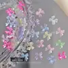 Laço Popular Transparente Ice Transfronteiriço Simples e Versátil Laço Estéreo de Resina Estilo Ins Acessórios Wearable para Nail Art