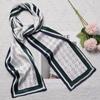 Lenço Longo de Seda Lenço de Seda de Amora Feminino Exquisito Pônei Liso Crepe Cetim Top Camada Dupla Versátil Celebridade da Internet Fita Longa