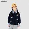 Roupa Infantil Moletom para Meninas 2026 Primavera Novo Estilo Top Casual Estiloso Infantil para Crianças Maiores Primavera e Outono Patchwork Roupa da Moda