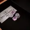 Collar de Cadena para Clavícula Dopamina Cuadrado de Zircón Gota de Agua Accesible de Lujo Joyería Versátil de Nicho para Mujer