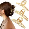 Acessórios de Cabelo Transfronteiriços da Amazon Novo Metal de Liga Metálica Presilha Grande de Garra Pente de Cabelo Grande Geométrico Simples Acessórios de Cabelo para Adultos Acessórios de Cabeça