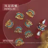 Nuevo estilo chino estilo chino corona de fénix Xiaxiao Xiuhe ropa accesorios para uñas boda nupcial uña decoraciones de uñas de lujo ligero de alta calidad