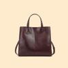 Bolso de Piel Genuina para Mujer 2026 Bolso Cuadrado Vertical de Gran Capacidad Bolso de Hombro Cruzado Simple Maletín para Mujer de Primera Capa de Piel de Vaca