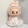 [Solo Ropa de Bebé] Ropa de Reemplazo para Muñeco de Peluche de Vinilo Labubu de 38 cm Falda Mokoko para Muñeco Labubu