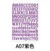 Adesivos de letras Transfronteiriços coloridos combinação de letras e números em inglês Adesivos DIY para copos de água e decoração de computador adesivos à prova d'água