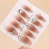 30 peças de roupa de pato mandarim com armadura blush nude puro para brilho com strass inverno novo branco temperamento Coringa simples atacado