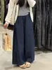 Pantalones de lino versátiles de verano con cordón, estilo abuela, pantalones vaqueros rectos de nueve puntos 1917