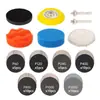 Kit de Polimento e Lixamento com 62 Peças para Reparo de Faróis Lixa de 3 Polegadas Adequada para Carro/Madeira/Metal
