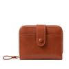 Cartera sencilla para mujer, pequeña, multitarjeta, monedero, nueva cartera de estudiante de color liso con dos pliegues.