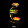 Novo Suporte de Frutas Crescente Barra KTV Fruteira Luminosa LED Três Camadas Show Noturno Influenciador Digital Criativo Suporte de Frutas