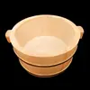 Cubo de madera arroz tapa de cubo de madera cuenco de arroz celebridad de internet cubo de madera arroz cubo pequeño de madera fideos de almeja de flor cuenco grande fideos de arroz cuenco grande fideos vajilla
