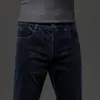Pantalones Casuales de Pana Ligeros para Hombre de Otoño e Invierno Tubo Recto Microelásticos Juventud Negocios Engrosados Casuales Cálidos Casuales