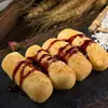 Pasteles de Arroz Glutinoso con Azúcar Moreno Hechos a Mano de Tang Jiulong, un Snack Especial de Sichuan, Adecuado para Restaurantes de Hot Pot, Pasteles de Arroz Glutinoso Fritos para Uso Comercial y Doméstico, Venta al por Mayor