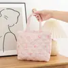 Bolsa Cosmética Portátil Feminina Grande Capacidade Bolsa Floral Armazenamento Portátil Acolchoado Necessaire Cosméticos