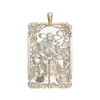 Adornos de plata Colgante de plata Dios Xuantian para hombre Collar Taiyi Tianzun para hombre Etiqueta de marca para hombre Medalla de plata de chismes retro dominante