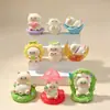 Adorno Creativo de Escritorio Corona Gato Gato Caja Sorpresa Gato Lindo Manualidades de Resina Gato Gato Regalo para Estudiantes Juguete para Niños
