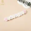 Novo Estilo Europeu e Americano 5 Faixas de Cabelo com Flores Pequenas para Bebês, Joias Criativas Feitas à Mão para Crianças, Joias de Cabelo com Flores Artificiais para Festas de Feriado
