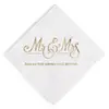 Venta Caliente de Nuevo Producto Transfronterizo 20 Piezas de Servilletas de Estampado en Caliente de Anillo de Diamante Servilletas Desechables para Boda Servilletas para Fiesta de Boda
