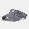 Sombrero de Copa Vacío de Moda para Mujer Verano al Aire Libre Transpirable Protección Solar Deportes Running Corona Bordada Sombrero para el Sol Gorra de Béisbol sin Techo para Hombre