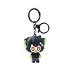 Demonio Gato Pequeño de Ojos Estrellados Luo Xiaohei Colgante Llavero Yiwu Pequeño Artículo Creativo Pequeño Regalo Decoración Mochila Venta al por Mayor