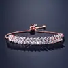 Pulsera RAKOL nueva de alta gama con dije de gota de agua, incrustada con circonitas, compromiso, boda, joyería clásica, en stock, venta directa