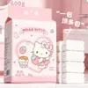 Toalhas de Rosto Descartáveis Sanrio para Pendurar, Espessas, Uso Duplo para Seco e Úmido, Toalhas Macias de Algodão