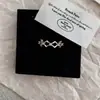Anel Vintage Dourado Champagne Renda Multi-Camadas Enrolado Zircônia Estilo Francês, Tendência de Anel Empilhável Vazado Nicho Coreano e Japonês