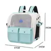 Mochila para gato, transportadora de mascotas tipo cápsula espacial de doble hombro, mochila portátil para uso en exteriores, bolsa transpirable para mascotas para perros y gatos, venta al por mayor