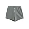 101-Shorts Sexy Elásticos de Cintura Estilo Europeo y Americano para Mujer Nueva Moda Primavera y Verano Adelgazantes y Levantacola Hot Pants