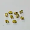 Collar de pendientes de cuentas irregulares cóncavas de nueva forma para ropa, material de latón, características de diamante