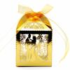 Fábrica de origen transfronterizo Día de San Valentín Amor hueco Gracias Caja de dulces de boda Regalo de retorno de boda Caja de dulces con cinta en stock