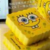 Fabricante Venta al por Mayor No Tejido Estampado Esponja para Lavar Platos Paño Compuesto Dibujos Animados Forma Linda Bloque de Esponja para Limpieza de Burbujas