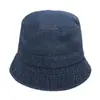 Chapéu de Pescador Jeans Retrô Celebridade da Internet Nova Primavera e Outono Masculino e Feminino Estilo Coreano Moda Mais Fácil de Combinar Chapéu Balde Pregueado Tendência Feminino