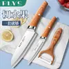 Cuchillo para Fruta Hogareño Acero Inoxidable Comercial Rebanador de Sandía Cuchillo Especial para Melón y Fruta Cuchillos Pequeños Afilados para Estudiantes de Dormitorio