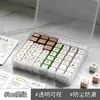Caja de almacenamiento mini para sellos, organizador de escritorio multi-compartimento para materiales de journaling DIY y artículos varios, caja organizadora de alta gama de gran capacidad