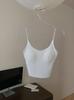 Camisola de Seda de Hielo con Copa de Aire, Tirantes Cruzados, Tubo, Ropa Interior, Espalda Bonita, Ajustado, Estilo Chica Caliente, Cinturón Antideslizamiento para Mujer, Copa
