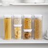 Caixa de armazenamento de alimentos de cozinha de grãos domésticos selados caixa de plástico lanches nozes produtos secos jarra de armazenamento