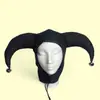 Fantasia de cosplay de festa chapéu de palhaço listrado chapéu de renda franzida pontudo retrô engraçado acessórios atacado para comércio exterior