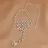 Nueva Moda Pulsera Anillo de Diamante Una Cadena Pulsera de Baile Latino Moda Tendencia Mujeres Mezclar y Combinar Pulsera 998#