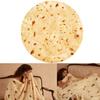 Manta Burrito Transfronteiriça Manta Pizza Estampada Digitalmente Manta de Cochilo de Flanela Manta Tortilla Dupla Face
