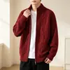 Novo Suéter Cardigan Masculino Estilo Old Money Casual Masculino Manga Longa Malha Top Adolescente Solto Casaco Masculino Tendência