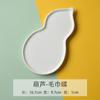 Venta de Fábrica Plato Blanco Puro de Porcelana de Hueso para Hotel para Toallas Se Puede Personalizar con Logo, Mesa de Restaurante Club Cerámica Soporte para Toallas Tangshan