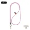 Cordón de Teléfono Móvil de Gama Alta Correa Resistente de 6 mm para Cuello Cruzado Ajustable Exterior Anti-Pérdida Exquisita Cuerda Tejida para Muñeca